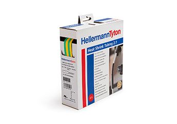 Heat shrinkable tubing 2:1 Shrink Ratio in dispenser boxes