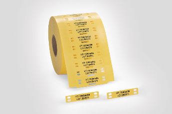 Mr-Label 25.4 x 57.2mm Self-Laminating White Wrap Around Cable Labels –  Laser Printer Only – for Wire Marker Identification – MR-LABEL