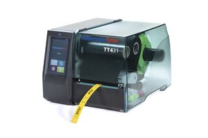 Impressora de transferência térmica TT431 projetada para fácil operação.