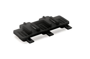 Two-sided triple 7mm USCAR connector bank with 11mm slots for mounts provides exceptional versatility for mounting of connectors.