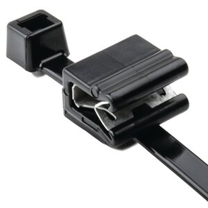 带边缘卡扣的电缆扎带无需钻安装孔，简化了安装。
