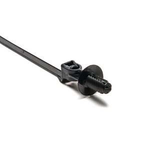 The fir tree mount cable tie is an all-in-one bundling and fastening solution that reduces costs and assembly time.