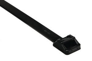 重型应用 T 系列电缆扎带具有内齿，可牢牢固定电线电缆束。