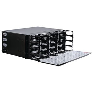 4U of vertical space can accommodate up to 16 RapidNet cassettes.