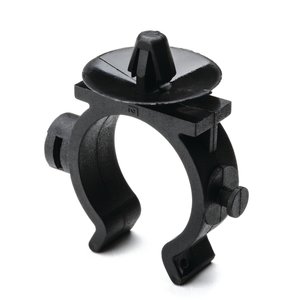 Clips interlock to expand mounting options.