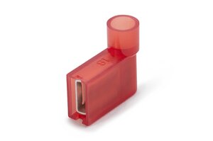 Quick connect 90° fully insulated 105°C terminal, QDF1-6F90.