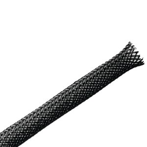 Self-Closing Expandable Braided Sleeving - 19 mm (3/4′′) - 3 m - Black