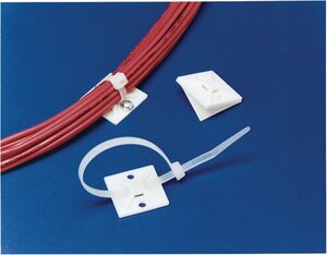 4-way opening allows cable ties to be installed parallel or perpendicular to bundles.