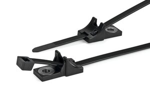 Cable tie with very robust HDM-mount for screw applications.