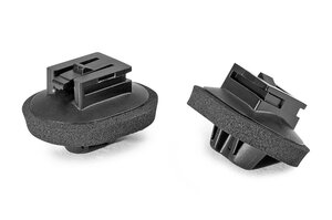 Connector clip for hole (oval), black