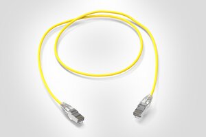 Category 6A Shielded HD Patch Lead in Yellow.