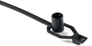 Flexibele kop wikkelt rond kabelbundel voor eenvoudige installatie.