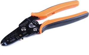Ergonomic rubber handles are angled to provide comfort over repeated use and reduce fatigue.