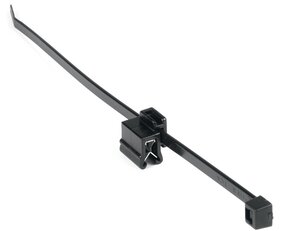 Der Kabelbinder mit Kantenclip macht das Bohren von Befestigungslöchern überflüssig und vereinfacht die Installation.