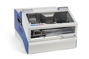A quiet, durable, and easy to use metal plate embossing printer.