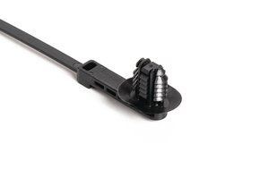 The fir tree mount cable tie is an all-in-one bundling and fastening solution that reduces costs and assembly time.