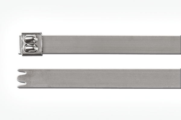 VALUE Kabelbinder, 25cm, 4,8mm, abgewinkelt Kabelbinder, grau