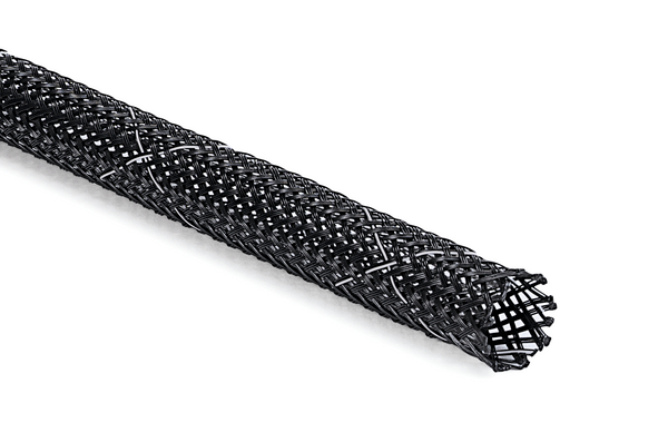 Flame-retardant, high-expansion polyester braided sleeving