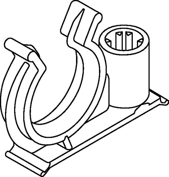 Elementos de Fijación para Tubo Corrugado, Fijación a Perno / Tornillo  Soldado CTC17SBS6 (151-00010)
