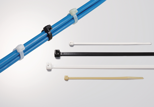 Kabelbinder Standard, UV-beständig, weiß, Polyamid 6.6, 4,8x370mm