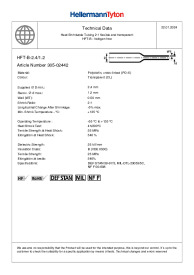 Gaine thermorétractable 2:1 flexible et transparente HFT-B-6.4/3.2