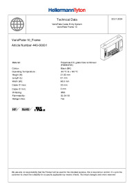 VarioPlate Cable Entry System VarioPlate-10_Frame (440-00001)